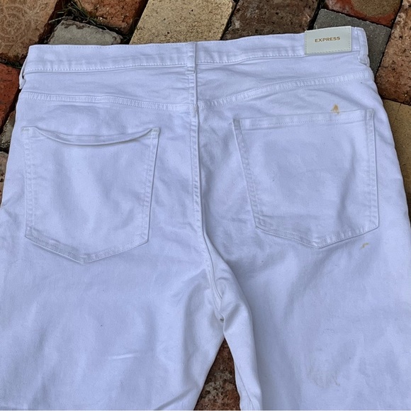 Express white distressed pant Sz 14s - Picture 6 of 8